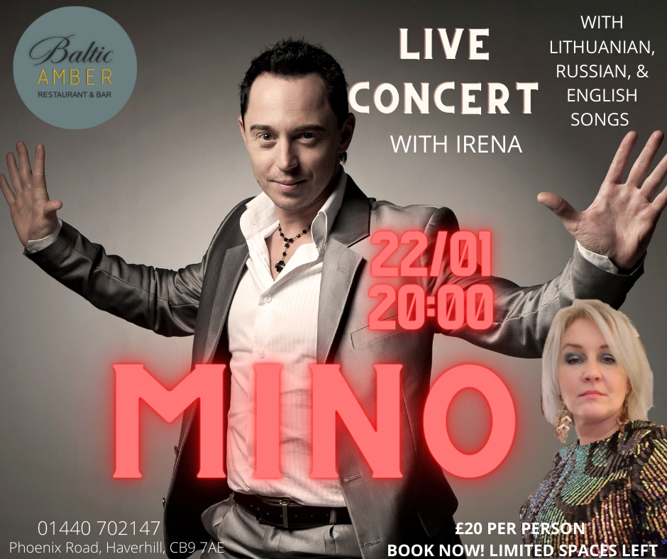 Mino Concert 22 January 2022 Anglija